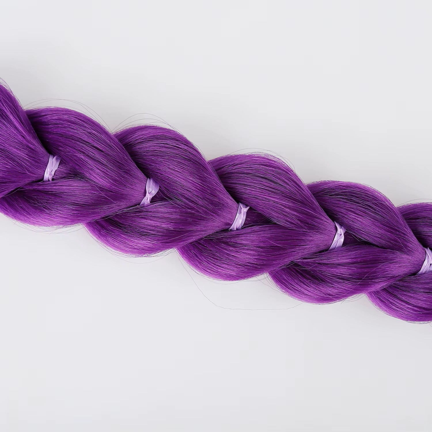 Pre-Braided Dragon Kpop Braid - Easy Install - Purple