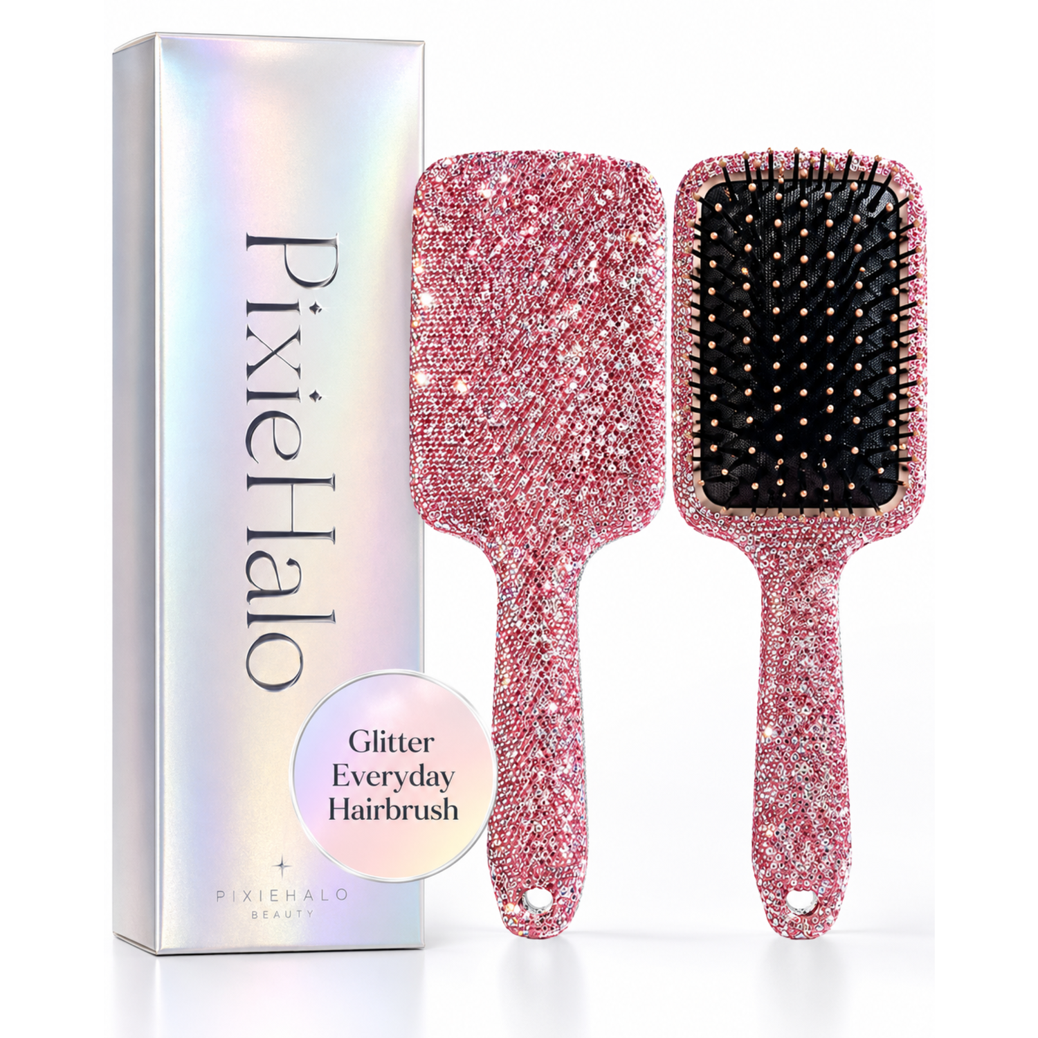 Glitter Everyday Hair Brush - Pink