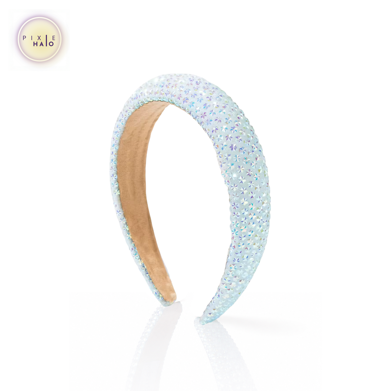 Starburst Crystal Headband - Light Blue