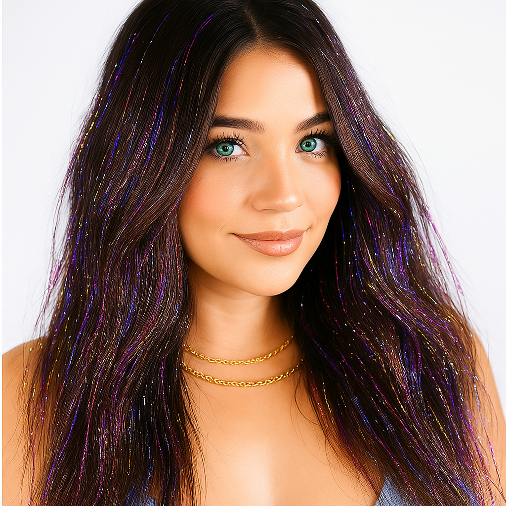 Green Hair Tinsel