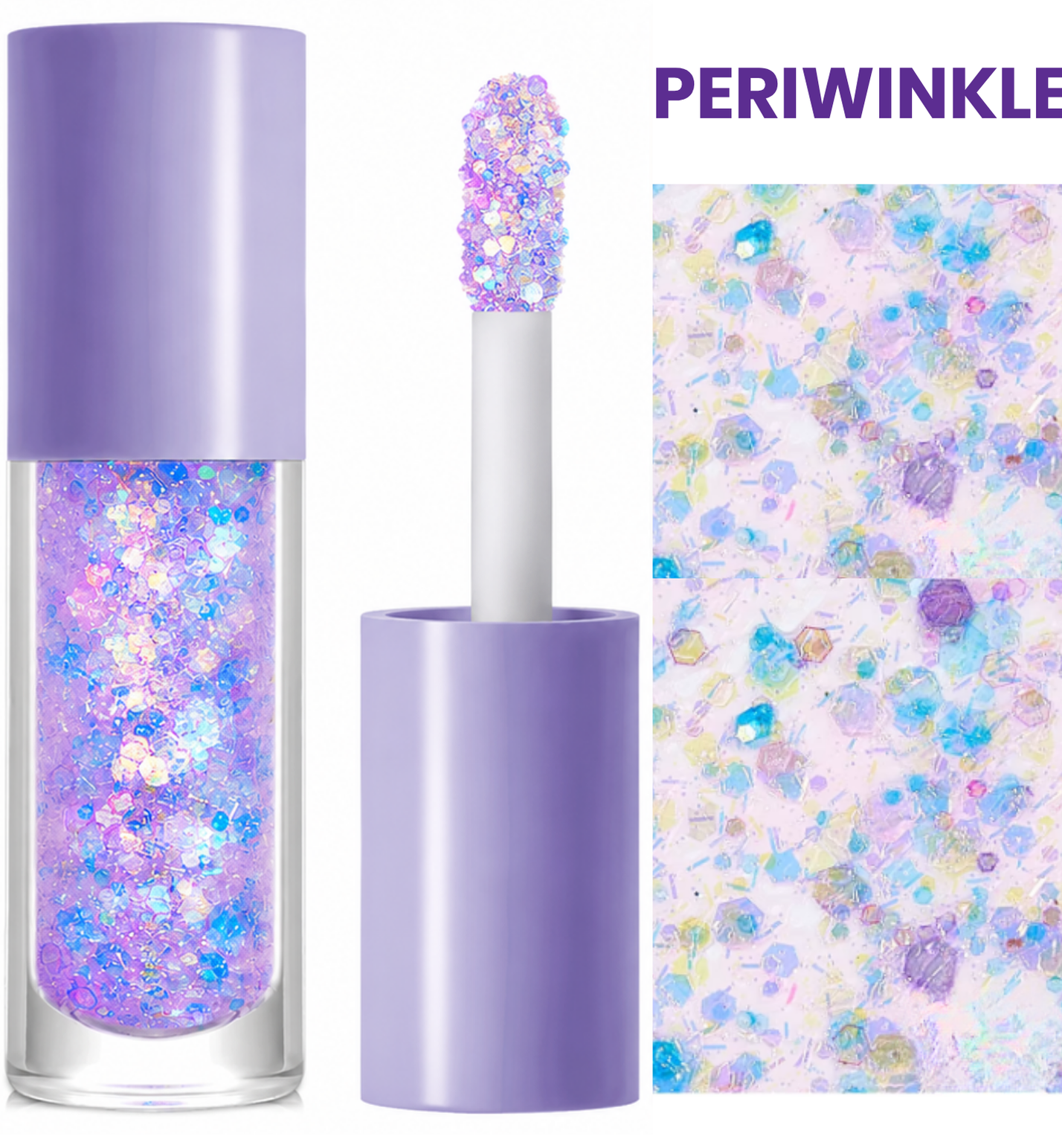 Sparkle Chunky Glitter Gel with Applicator- Periwinkle