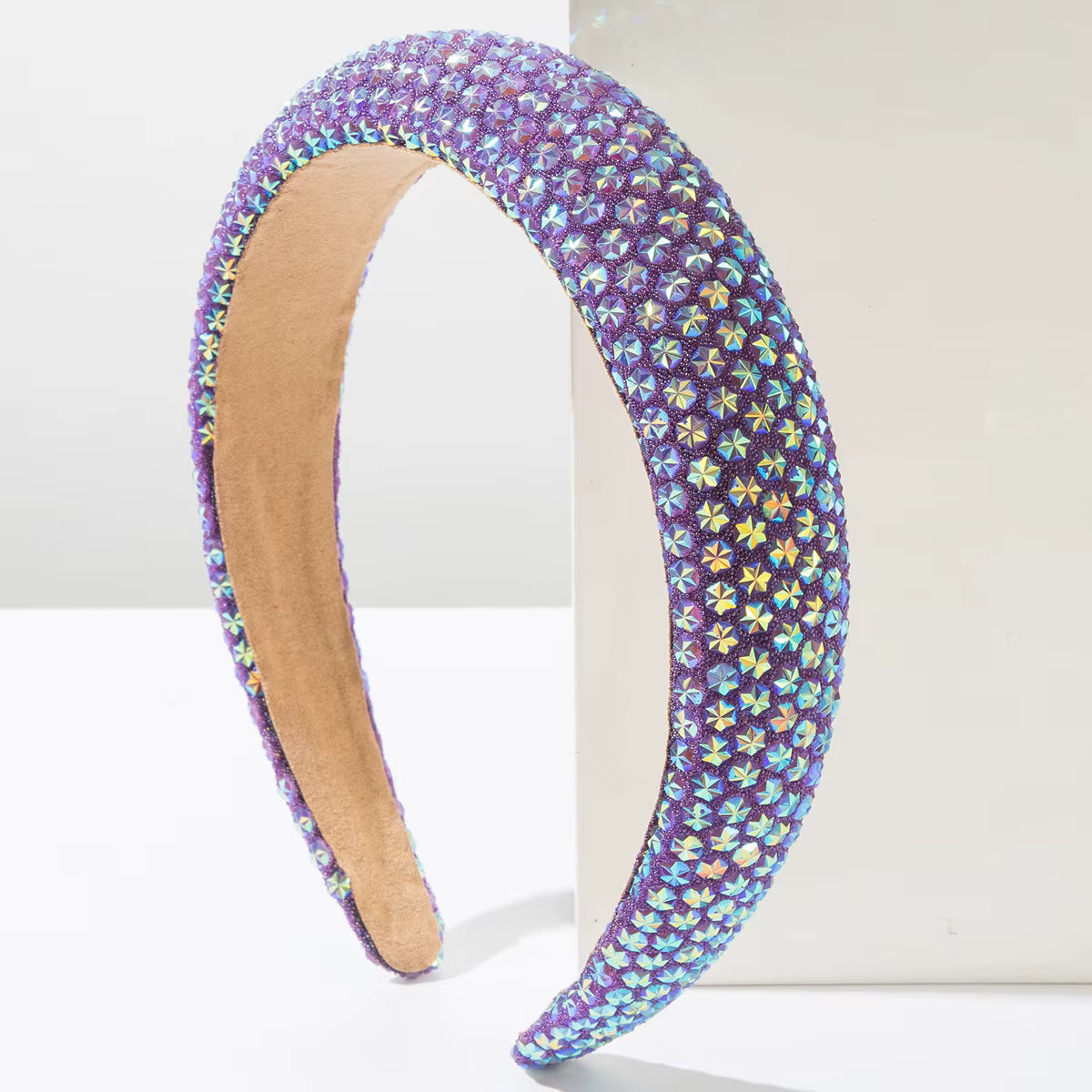 Starburst Crystal Headband - Purple