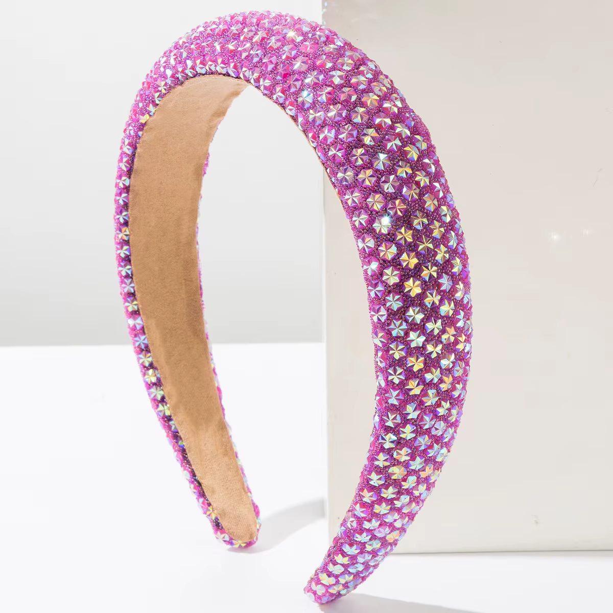 Starburst Crystal Headband - Rose