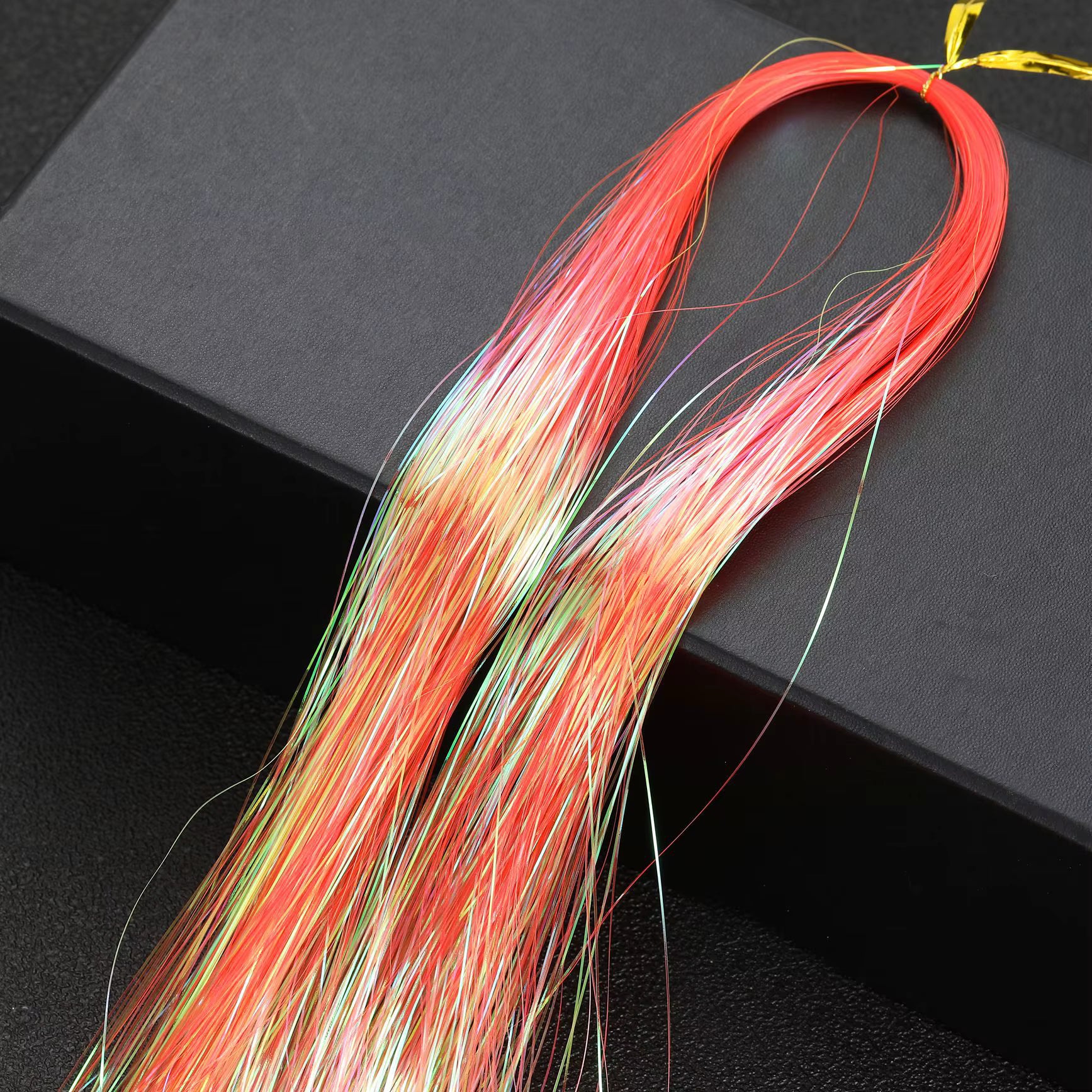 Neon Orange Hair Tinsel