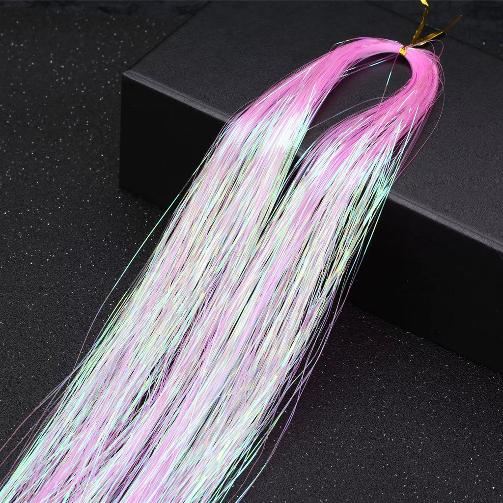 Neon Pink Hair Tinsel