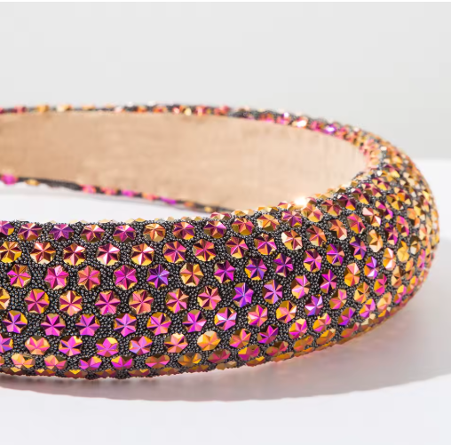 Starburst Crystal Headband - Rose
