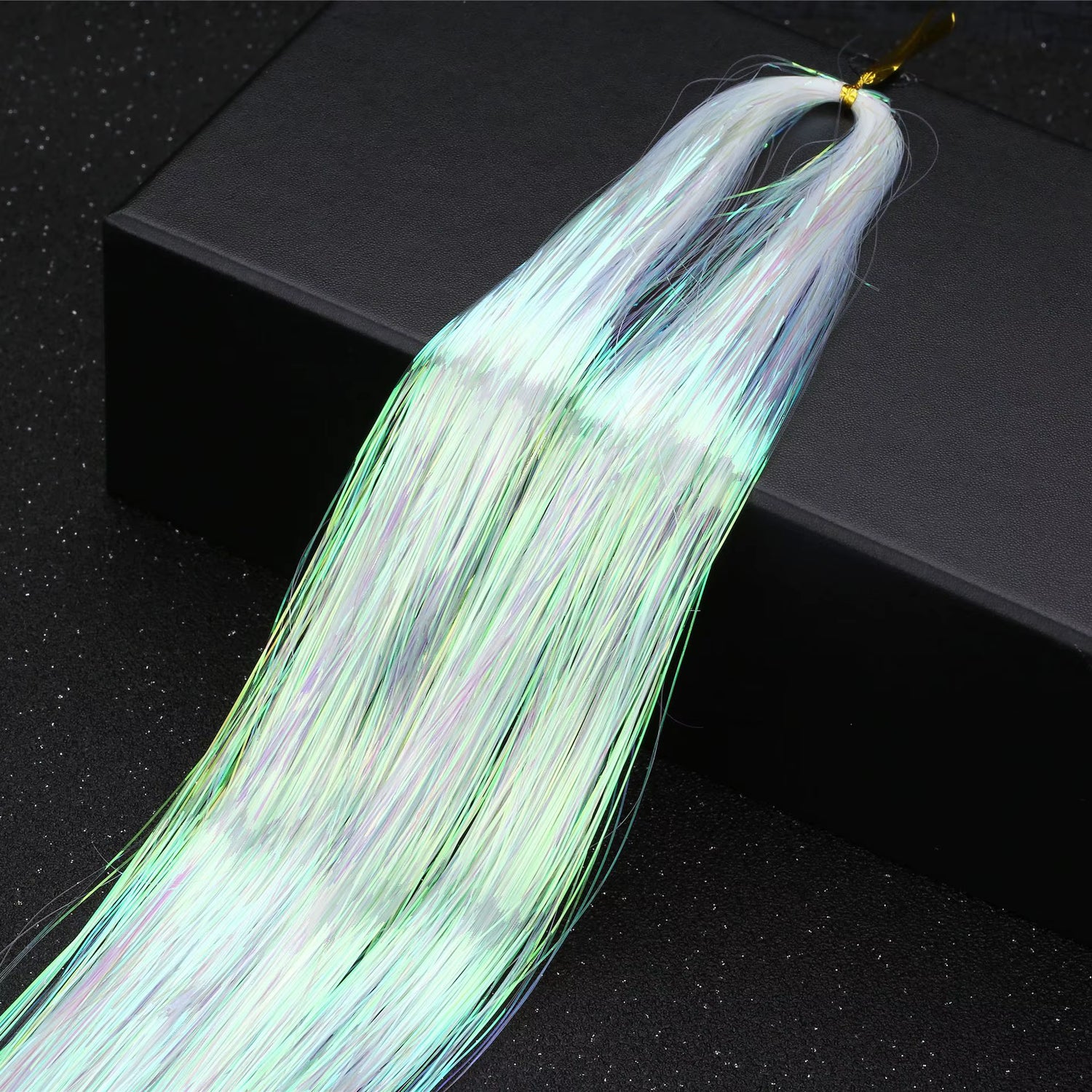Multi Color Shimmering Hair Tinsel - Fairy Pink