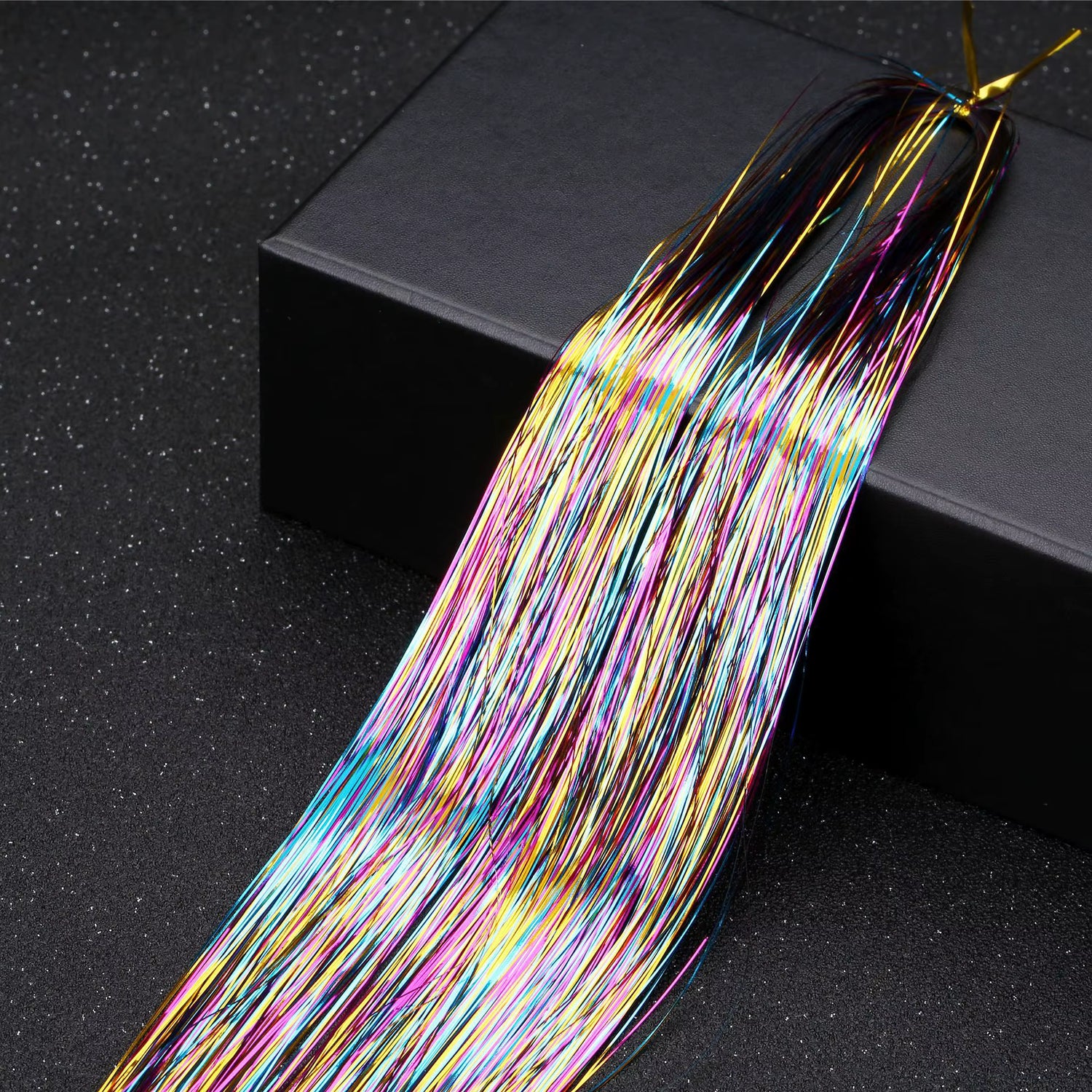 Multi Color Shimmering Hair Tinsel - Rainbow 1