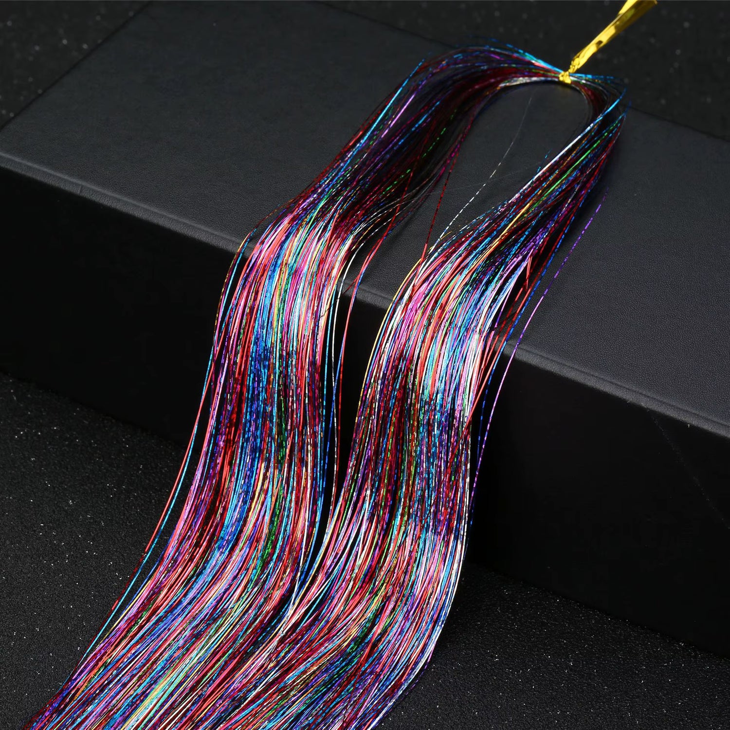 Multi Color Shimmering Hair Tinsel - Rainbow 2