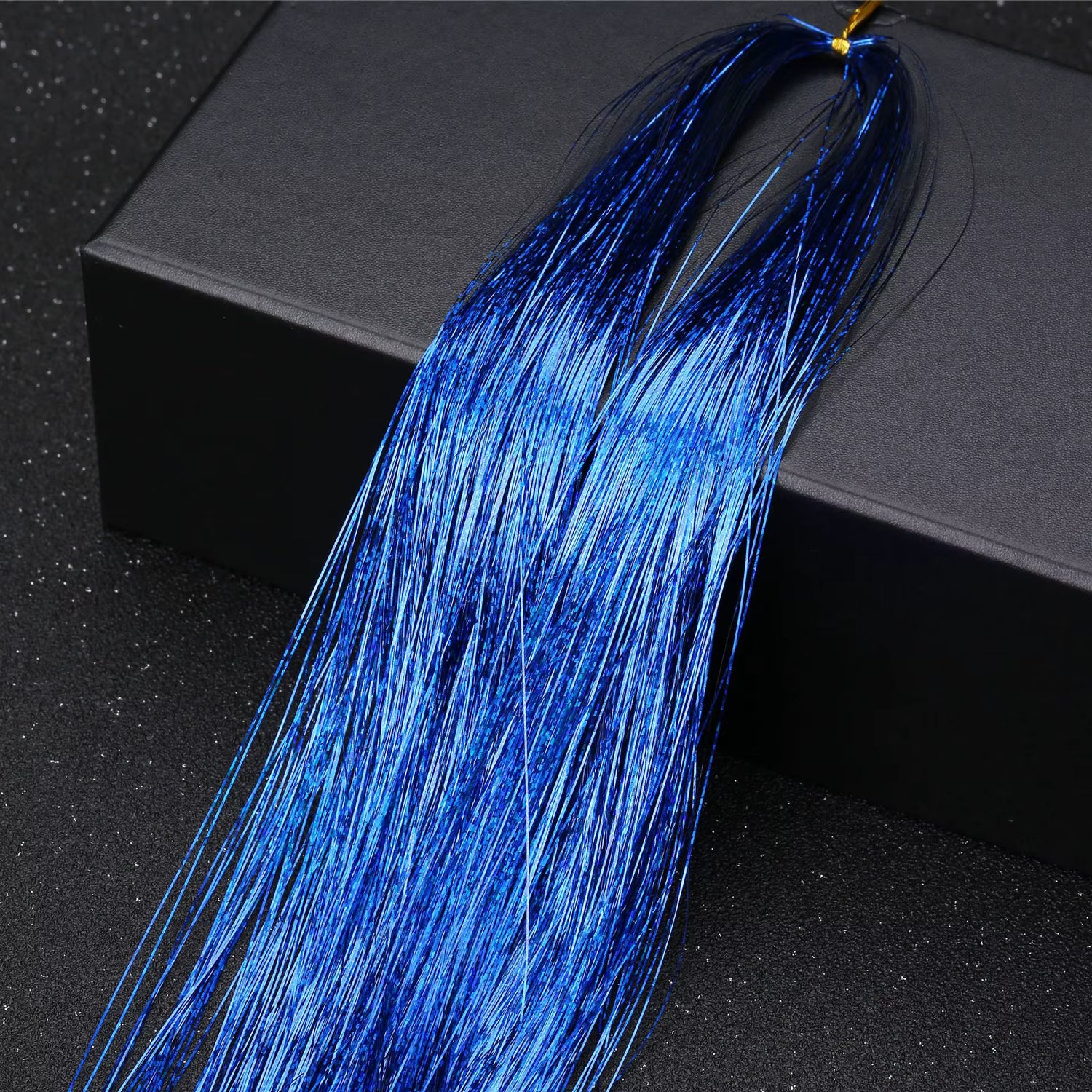 Multi Color Shimmering Hair Tinsel - Sapphire