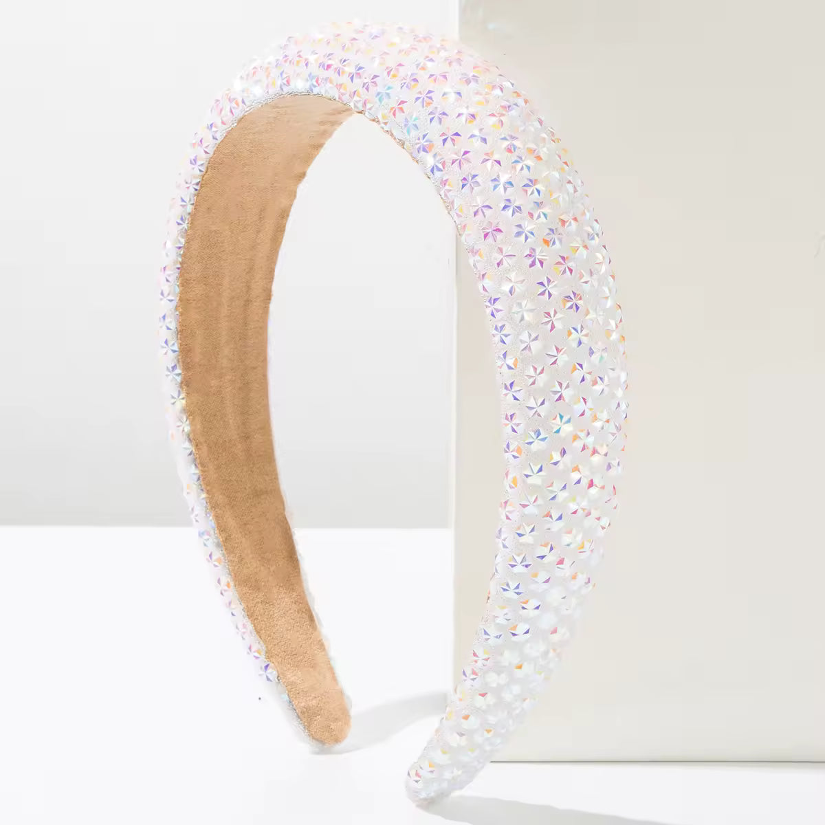 Starburst Crystal Headband - White