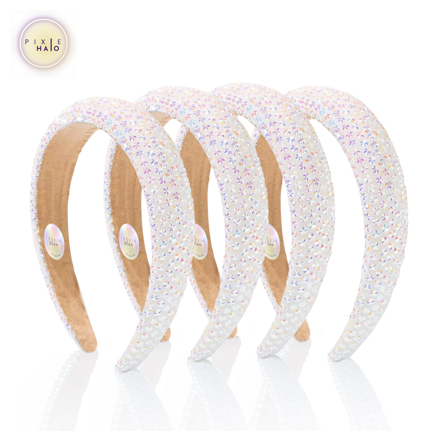 Starburst Crystal Headband - White